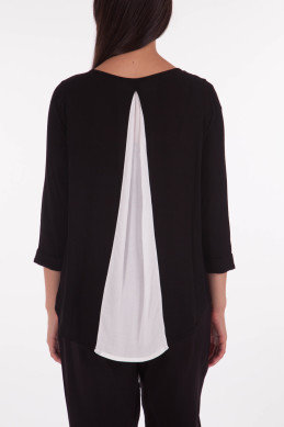 Wite Inverted Pleat Top