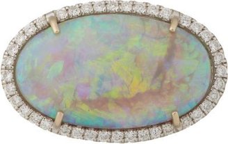 Irene Neuwirth Diamond Collection Diamond, Lightning Ridge Opal & White Gold Ring