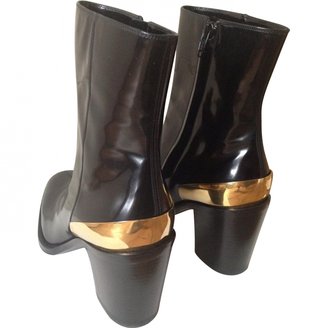Celine Black Leather Boots