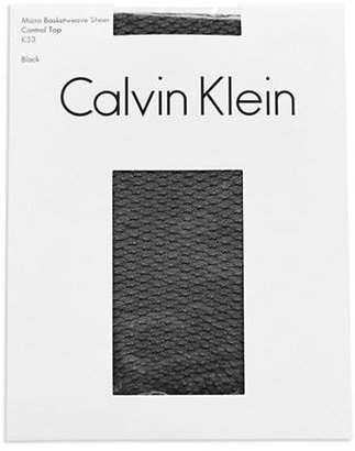 Calvin Klein Micro Basketweave Sheer Pantyhose