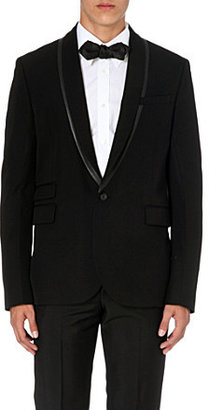 McQ Leather-trimmed shawl-lapel wool blazer - for Men