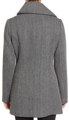 Jessica Simpson Double Breasted Basket Weave Coat (Online Only)
