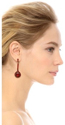 Oscar de la Renta Jeweled Drop Earrings