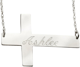 Silver Cross FINE JEWELRY Personalized Sterling Monogram Necklace
