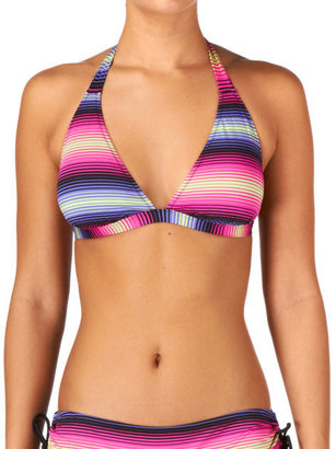 Marie Meili Women's Seychelles Stripe Halter Bikini Top