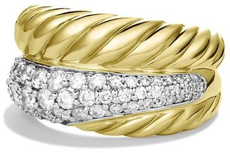 David Yurman Crossover Large Ring with Diamonds