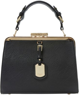 Dune Dinidalley Leather Mini Frame Top Bag