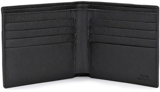 Fendi Coated Zucca Bi-Fold Wallet, Blue