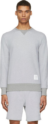 Thom Browne Grey Piqué Sweatshirt