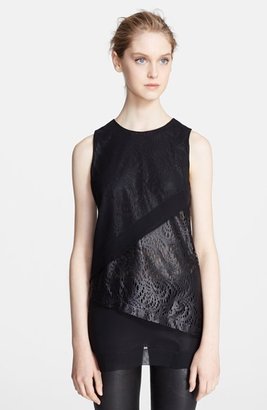 Robert Rodriguez Lace Overlay Illusion Top