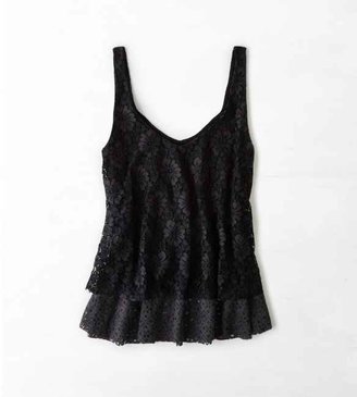 American Eagle Tiered Lace Tank