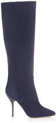 Jimmy Choo Drape  Suede Pull On Knee High Boots