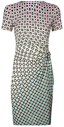 Diane von Furstenberg Zoe Printed Tie Side Dress