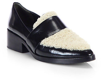 3.1 Phillip Lim Shearling & Leather Loafers