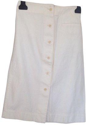 Ralph Lauren Blue Label White Cotton Skirt