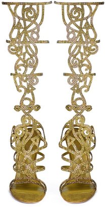 Rene Caovilla 'Marlene' crystal spiral Venetian sandals
