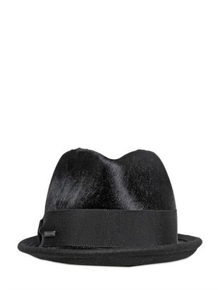DSquared 1090 Dsquared2 - Clement Ponyskin Fedora Hat