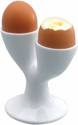 Kitchen Craft White Porcelain Double Egg Cup