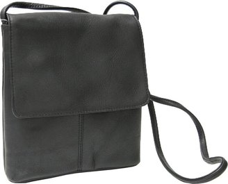 Royce Leather Vaquetta Small Flapover Crossbody Bag
