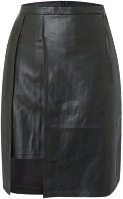 French Connection Nevada Leather skirt