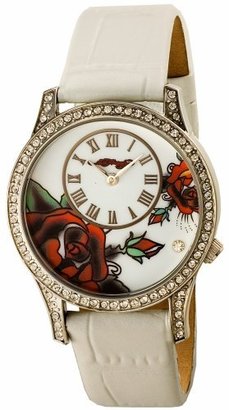 Ed Hardy Women's AN-WH Antoinette White Stainless Steel 316L Watch
