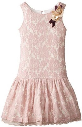 Us Angels Little Girls' Fuzzy Lace