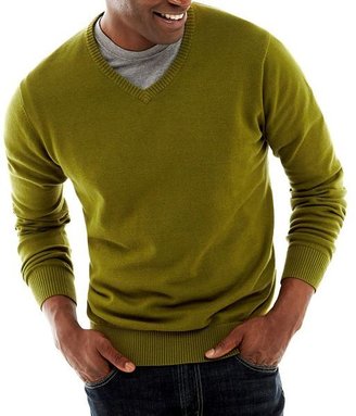 JCPenney jcp V-Neck Sweater