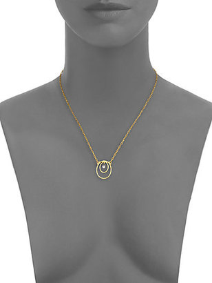 Gurhan Hoopla Diamond & 24K Yellow Gold Pendant Necklace