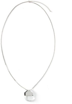 Addition Elle Long Necklace With Clear Stone Pendant