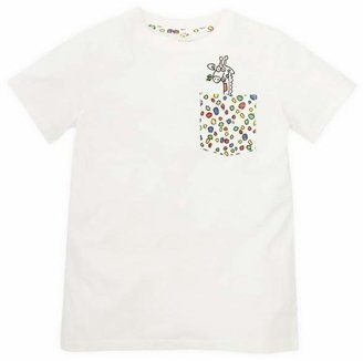 Stella McCartney Kids Giraffe Dots Pocket T-Shirt 2-8 Years