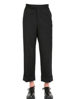 J.W.Anderson Cropped Pleated Wool Trousers