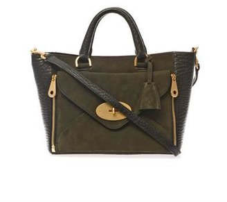 Mulberry Willow leather and suede tote