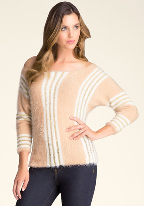 Bebe Striped Boxy Sweater