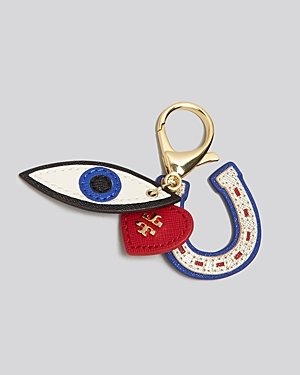 Tory Burch Key Ring - Kerrington Applique Lucky Charms