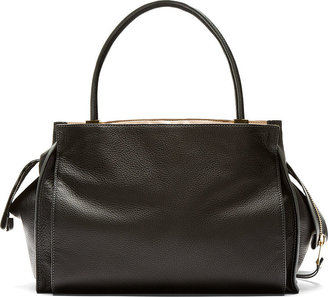 Chloé Black Leather Panel Pocket Medium Dree Handbag