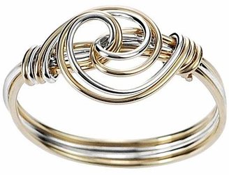 Journee Collection Tressa Collection Handcrafted Swirl Knot Ring