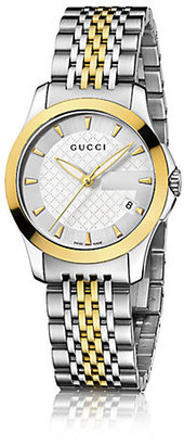 Gucci G-Timeless Two-Tone Stainless Steel Bracelet Watch