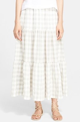 eskandar Lightweight Gingham Petticoat Skirt