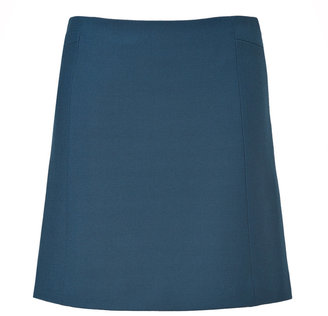 Tara Jarmon Wool Skirt in Duck Blue