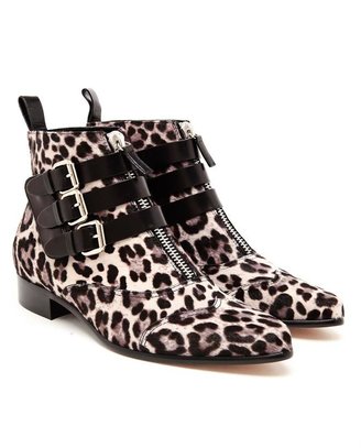 Tabitha Simmons Early Ponyskin Ankle Boots