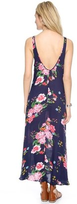 Free People Cinched Printed Maxi Dress