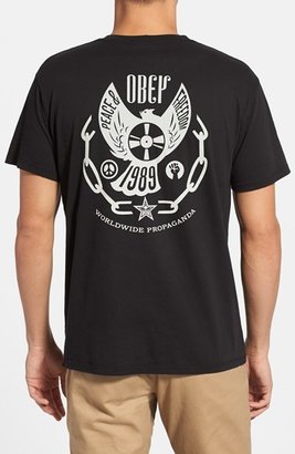 Obey 'Peace and Freedom' Graphic T-Shirt