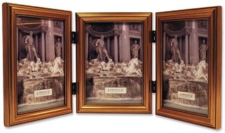 Lawrence Frames Antique Gold Wood Triple 5x7 Picture Frame - Classic Design