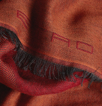 Etro Woven Wool and Cashmere-Blend Scarf