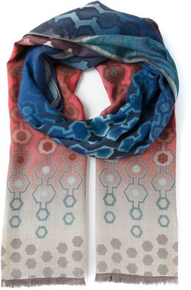 Etro geometric print scarf