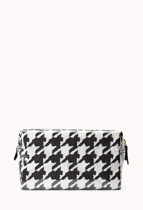 Forever 21 Houndstooth Cosmetic Case