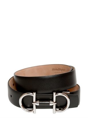 Ferragamo 25mm Adjustable Leather Belt