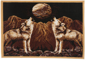 Dynamix Home Zone Howling Wolves Novelty Rug