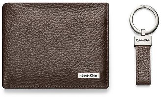 Calvin Klein Pebbled Leather + Key Fob Box Set