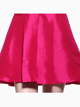 Choies Contrast A-line Dress with Pleated Skirt